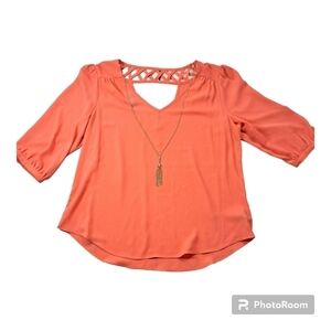 NWT By&By Womens Coral Top Size Medium
